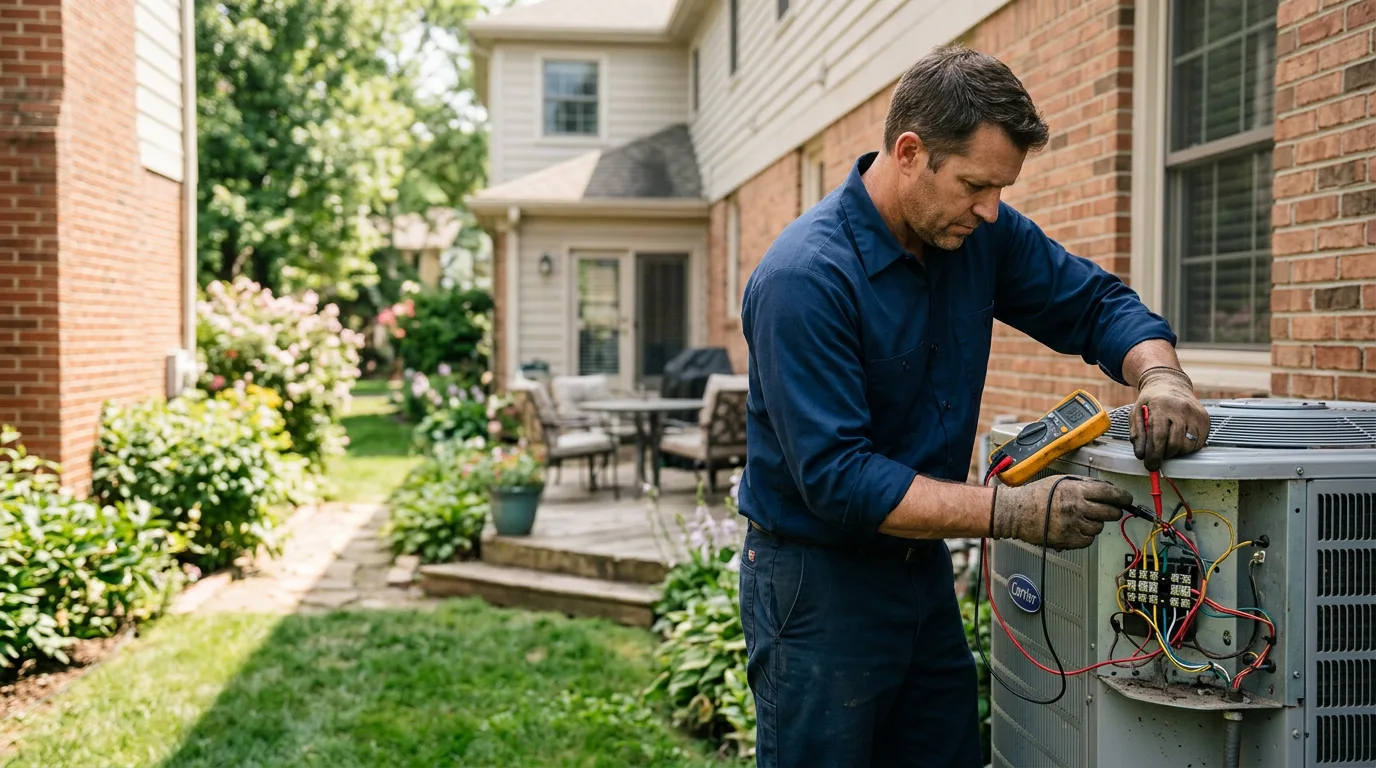 HVAC technician working near Hartford, IL
